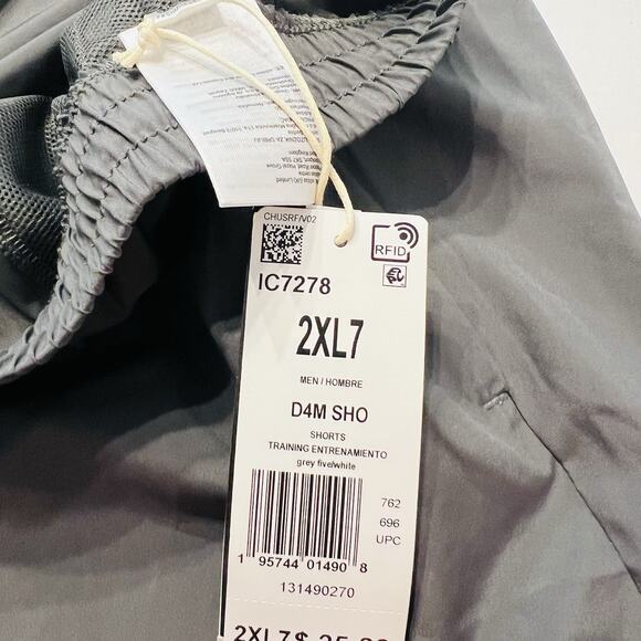 Adidas Aeroready Designed 4 Movement Training Shorts, 7" Inseam, Gray 2XL - Picture 4 of 8